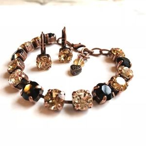 8mm Swarovski Crystal Elements Bracelet & Earrings